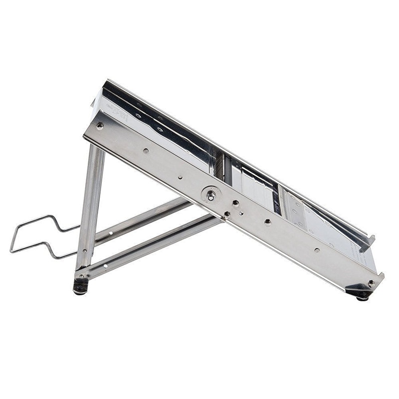 Matfer 215030 Stainless Steel Bron Mandoline w/ Serrated & Straight Blades