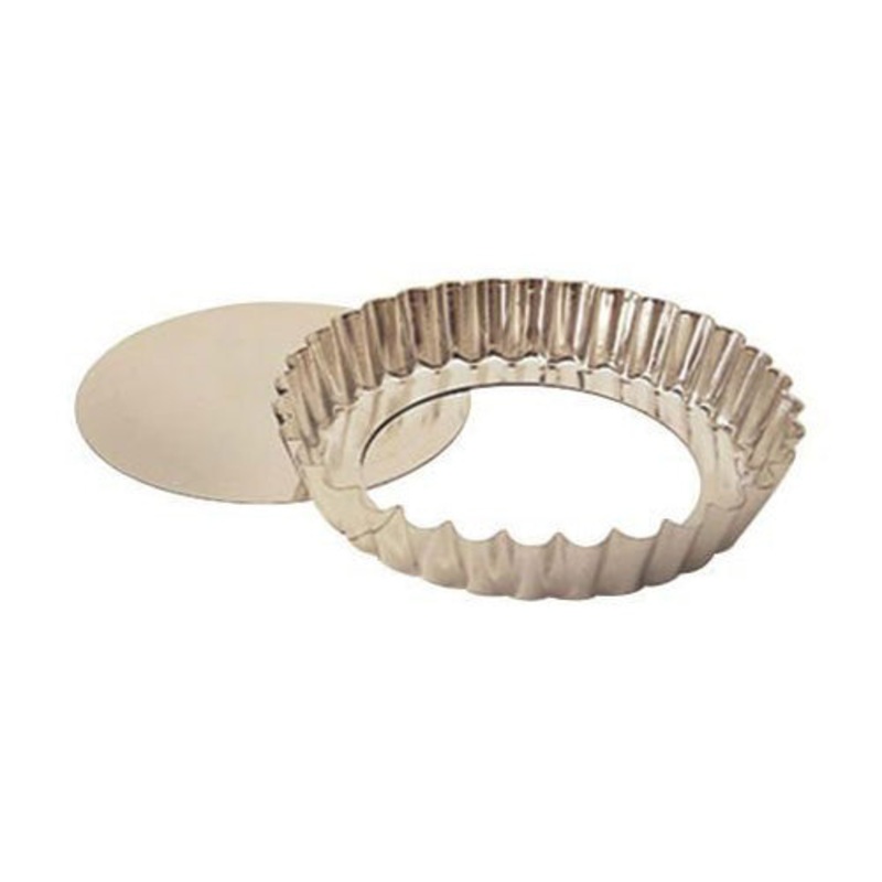 Paderno A4770226 Fluted Pan Tart w/ False Bottom, 10.25"