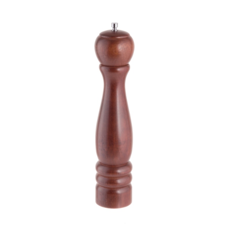 Tablecraft PM1912 Pepper Mill, Mahogany Wood, 12-1/2"