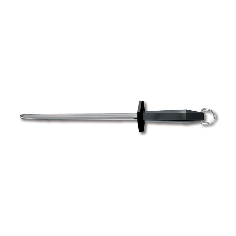 Victorinox Sharpening Steel w/ Black Plastic Handle, 10"
