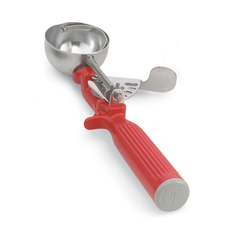 Vollrath 47145 #24 Disher, Red, 1-1/3 oz.