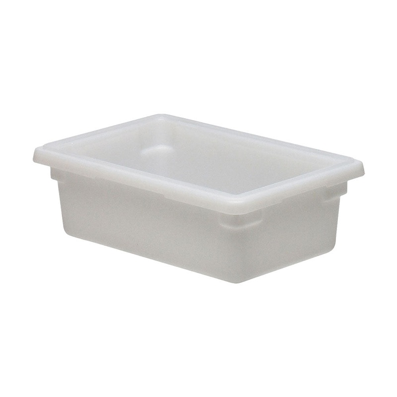 Cambro 12186P148 Poly 1/2 Size Food Box, White, 3 gal.