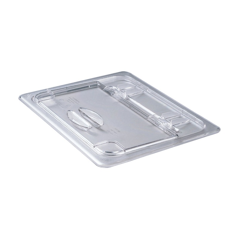Cambro 20CWL135 Camwear Food Pan Flip Lid, Clear, 1/2 Size