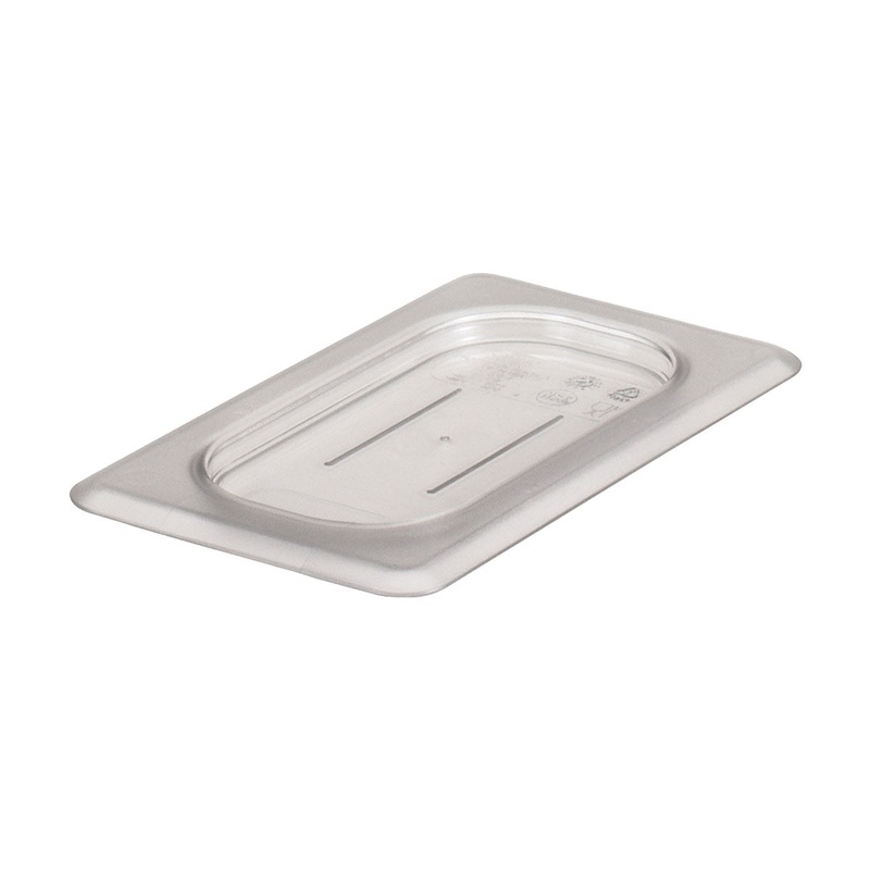 Cambro 90CWC135 Camwear Flat Food Pan Lid, Clear, 1/9 Size