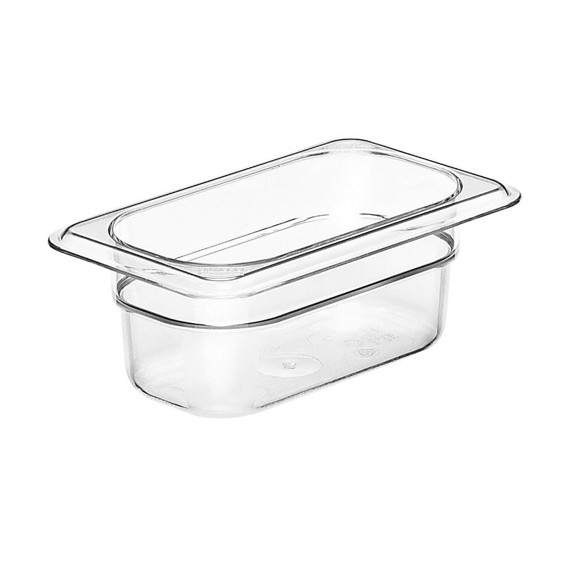 Cambro 92CW135 Camwear 1/9 Size Food Pan, Clear, 2-1/2" Deep