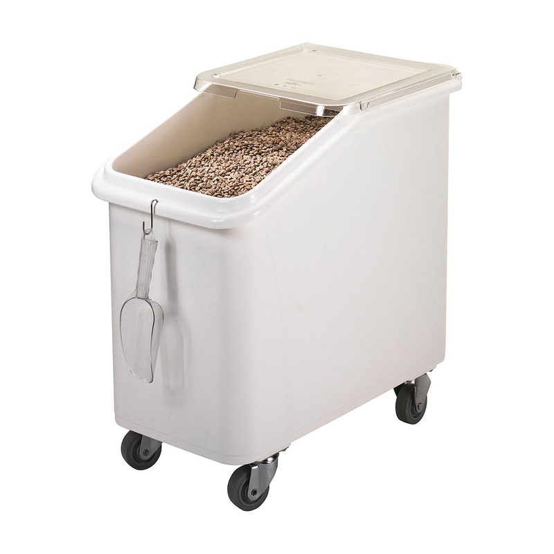 Cambro IBS27148 Slant Top Ingredient Bin w/ Hook, White, 27 gal.