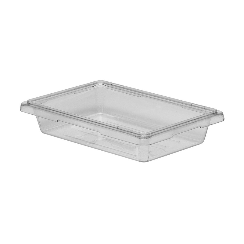 Culinary Essentials by Cambro 12183CW135 Camwear Food Box, Clear, 1.75 gal.