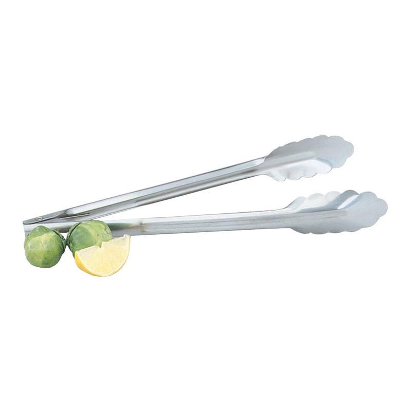 Vollrath 47312 Heavy Duty Stainless Steel Tongs, 12"