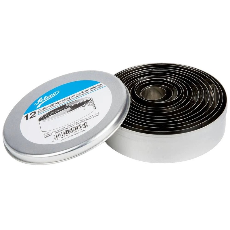 12 PC Plain Round Cutter Set