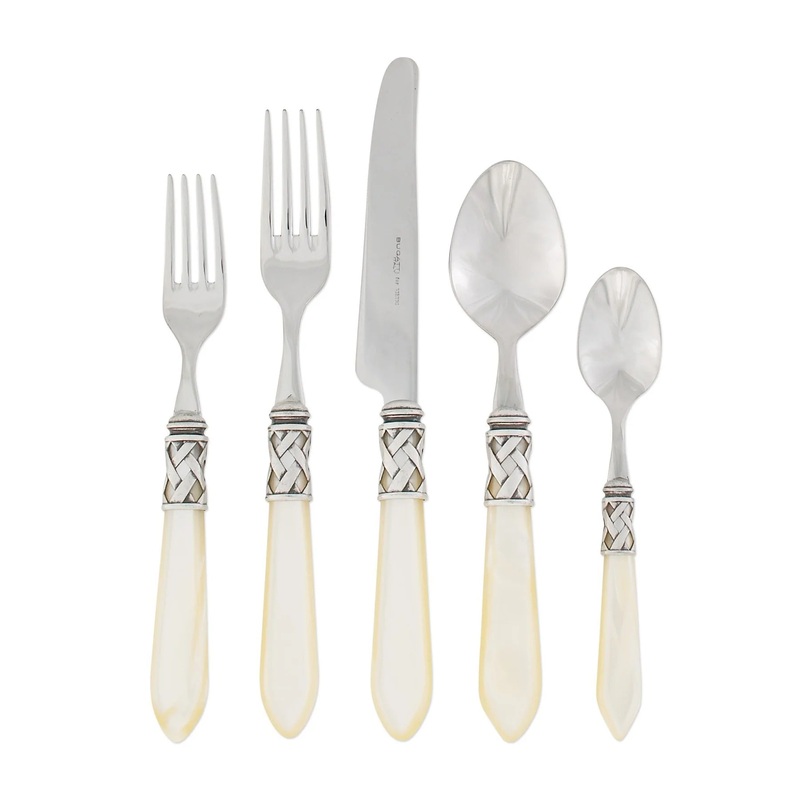 Aladdin Antique Ivory 5-piece Flatware Place Setting, Set/3