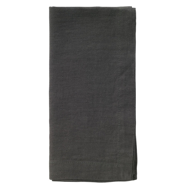 Amalfi Napkins, Set/4 - Charcoal