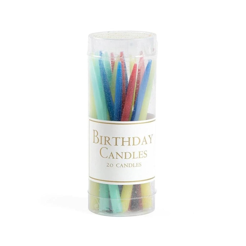 Bright Colors Birthday Candles, pkg/20
