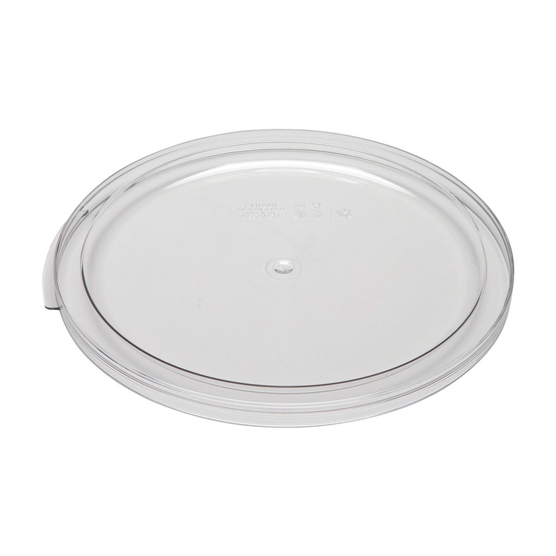 Cambro RFSCWC12135 Camwear Round Storage Lid, Clear, 12, 18 & 22 qt.