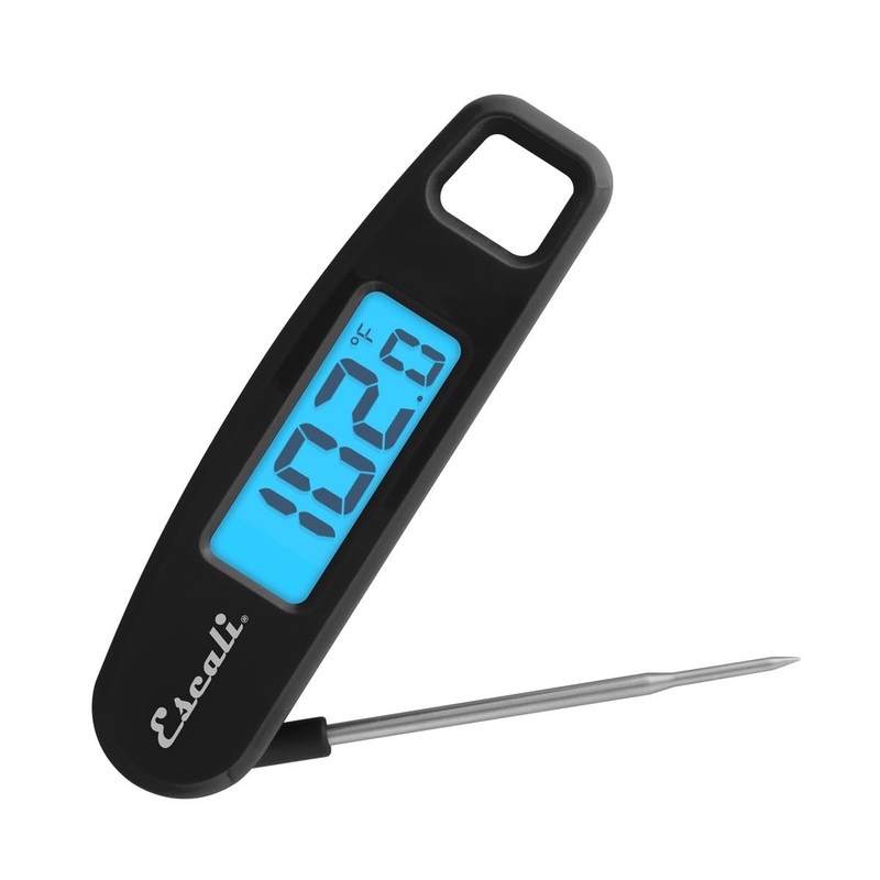Compact Folding Digital Thermometer, Black