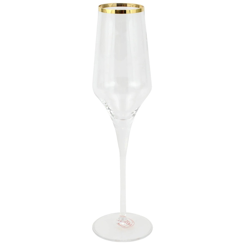 Contessa Gold Champagne Glass, set/4