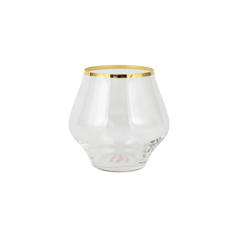 Contessa Gold Stemless Wine Glass, set/4