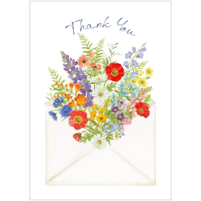Envelope Bouquet Thank You Notes