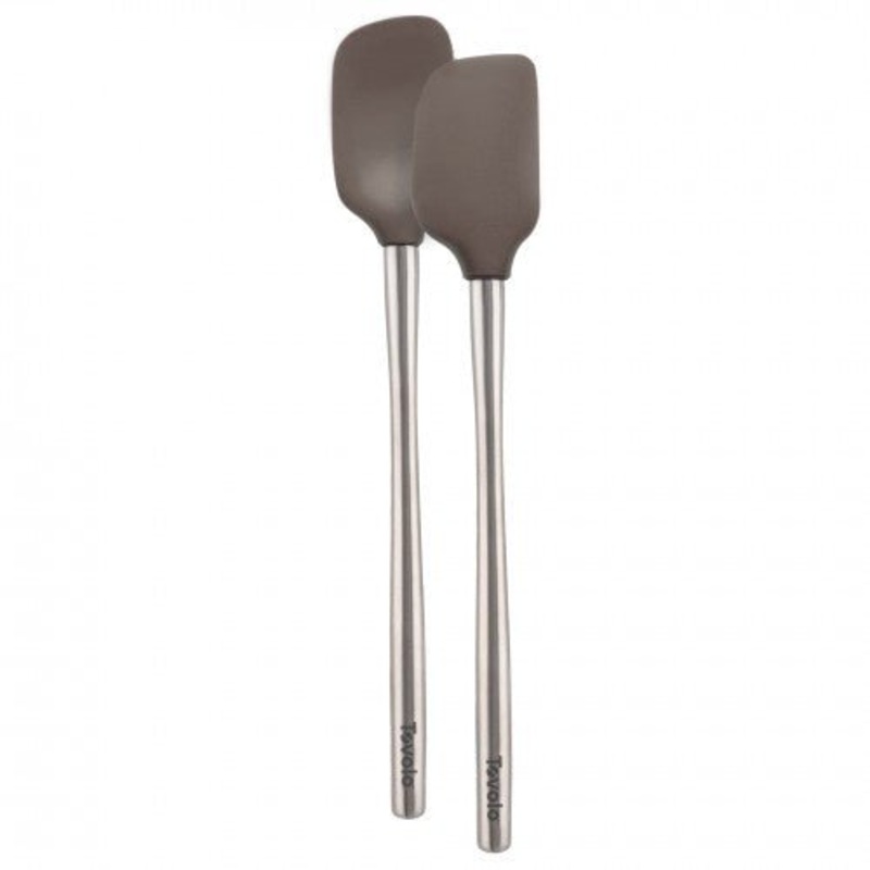 Flex Core SS Handled Mini Spatula & Spoonula, Gray