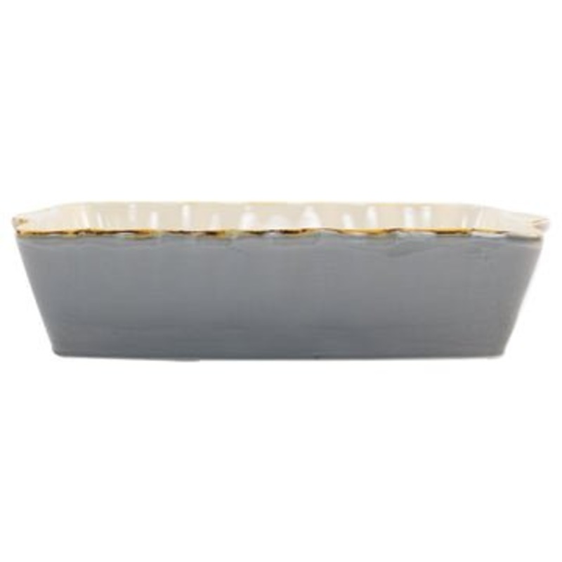 Italian Baker, Large Gray Rectangular