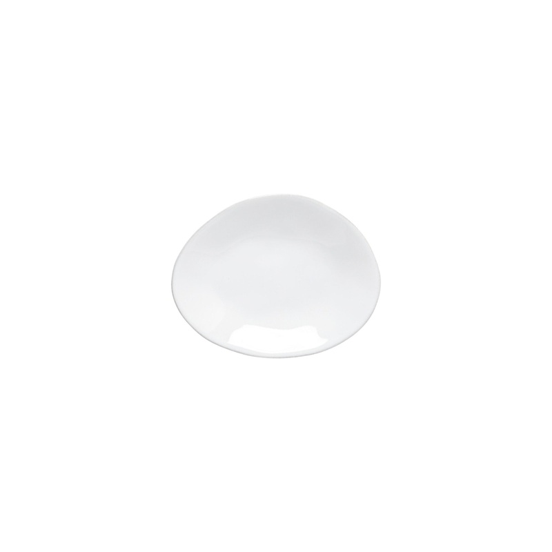 Livia Bread Plate Oval -  6" White