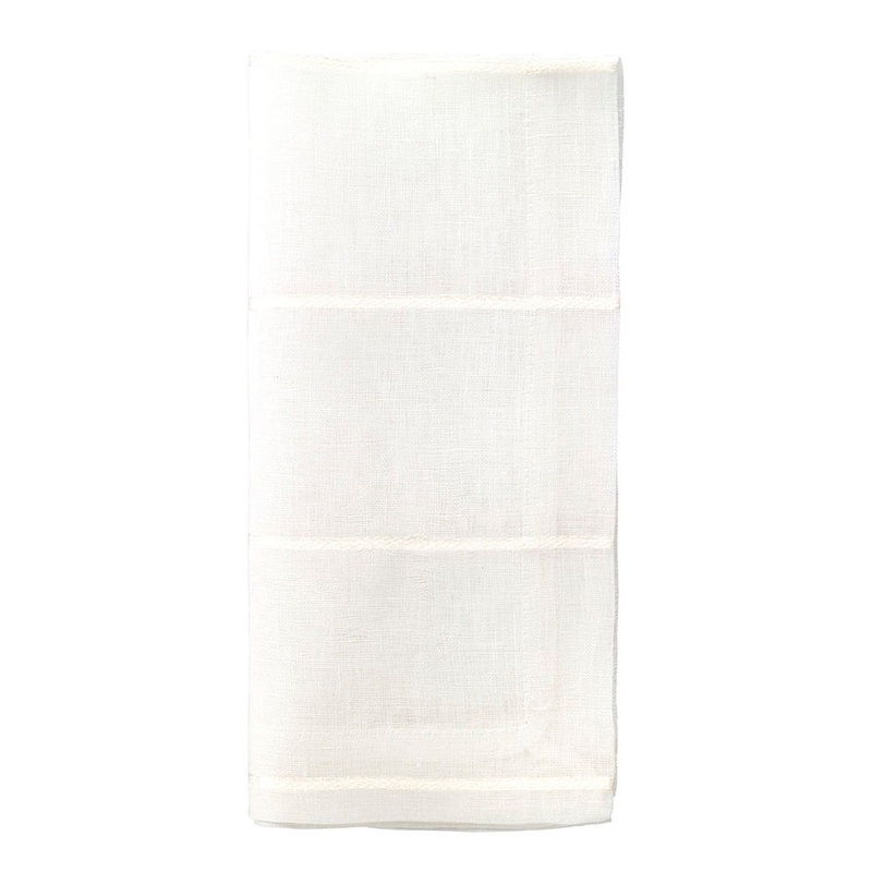 Metallic Thread Pearl 22" Napkin, Set/4
