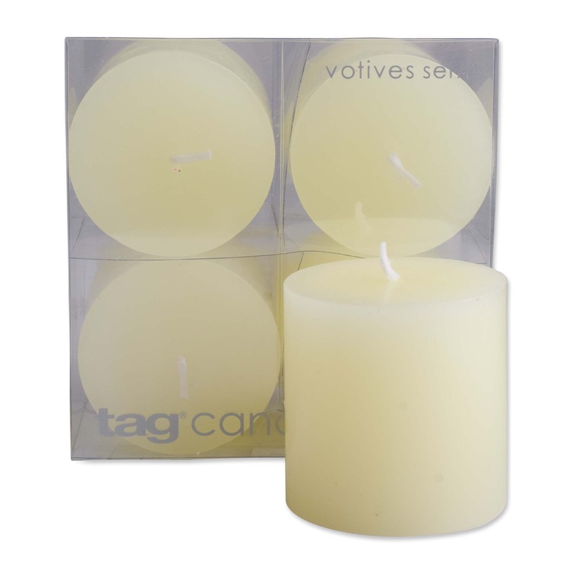 Mini Pillar Candle - set/4 - white