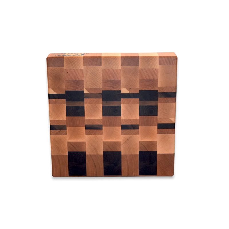 Small Square End Grain Butcher Block, 12x12x2