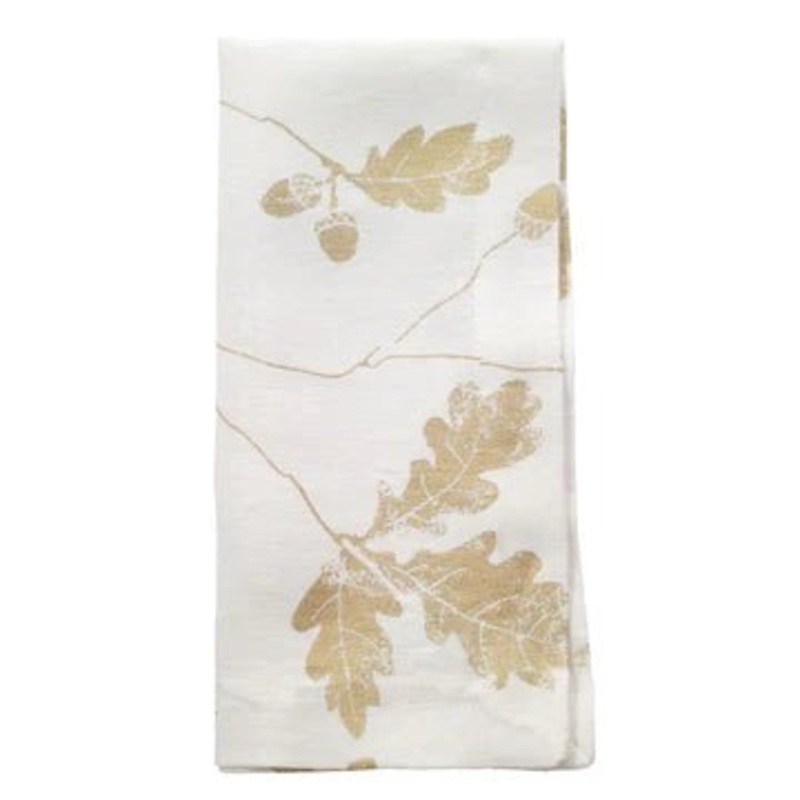 Acorn Gold Napkins, Set/4