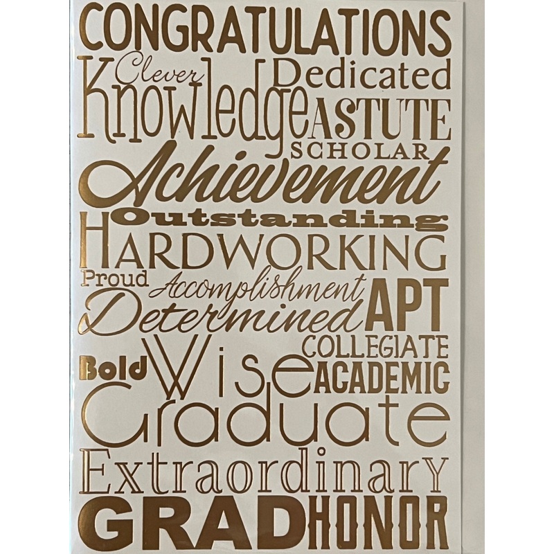 Graduation Foil Card