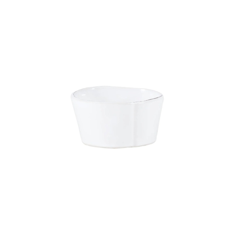 Lastra Condiment Bowl, White