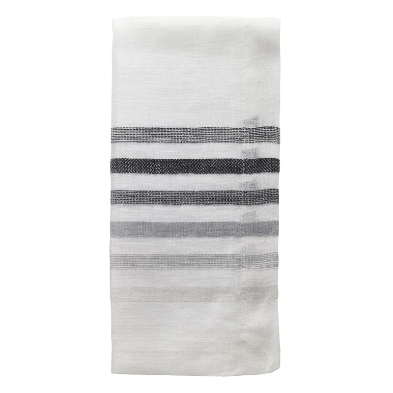 Logan Black Napkins, Set/4