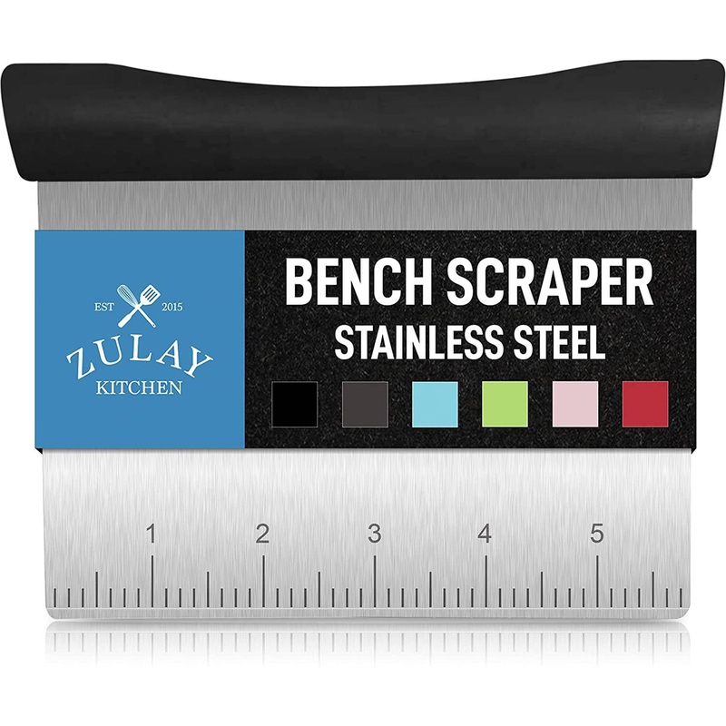 Multi-purpose Stainless Steel Bench Scraper & Chopper