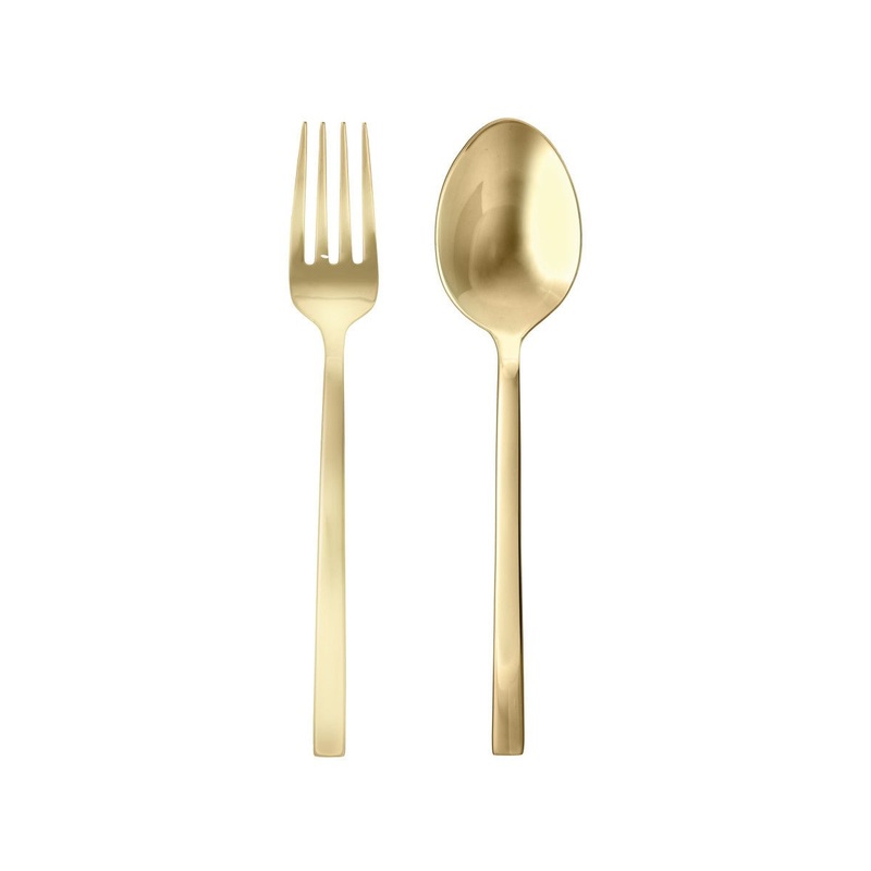 Arezzo Brushed Gold Serving Set/2