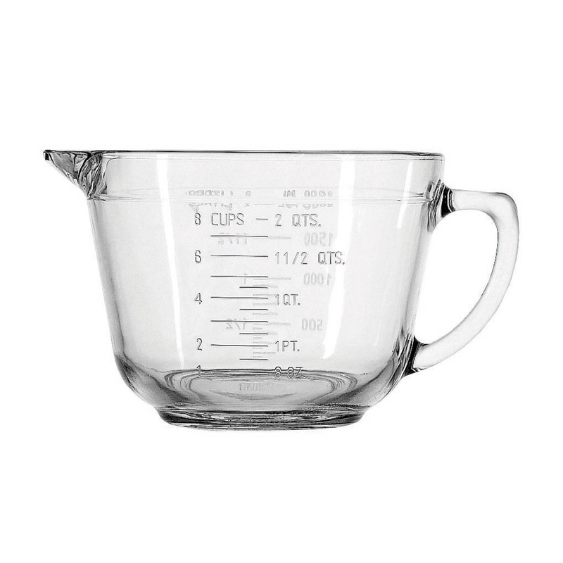 Glass Batter Bowl, 2-Quart
