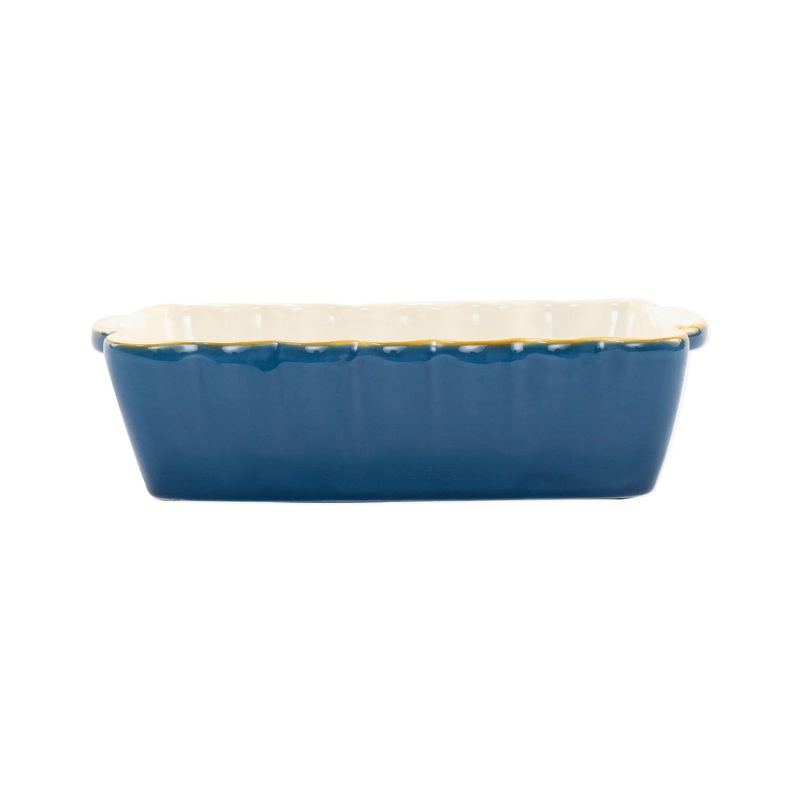 Italian Baker, Blue Rectangular Baker, Small
