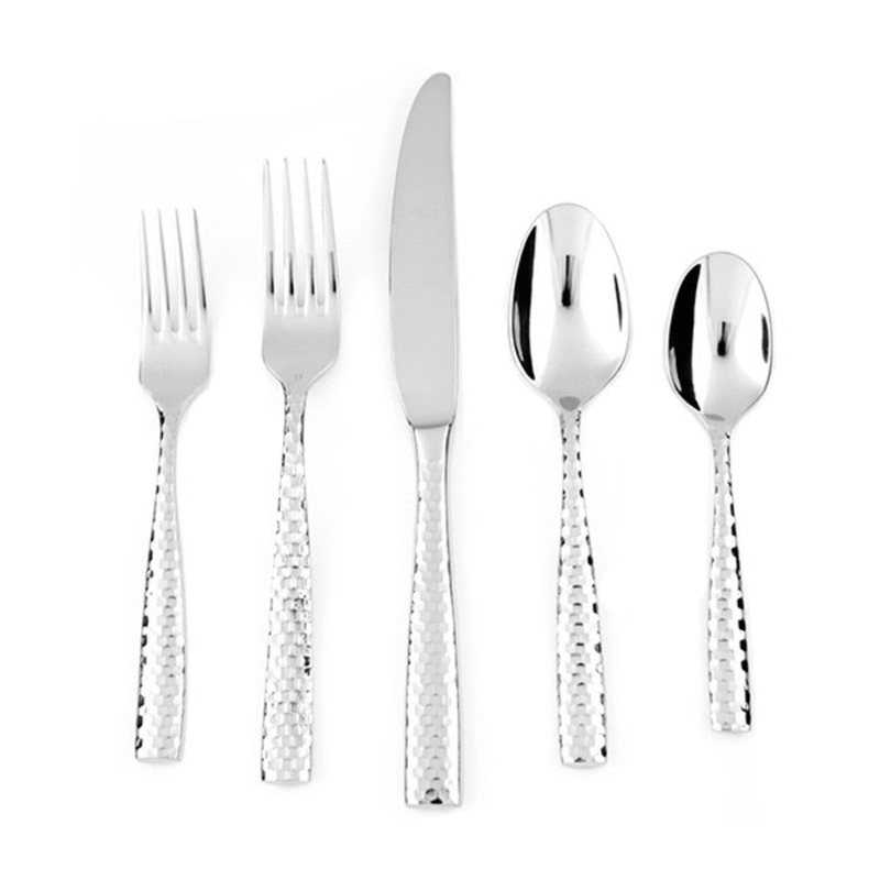 Lucca Faceted Flatware Set, 20 PC
