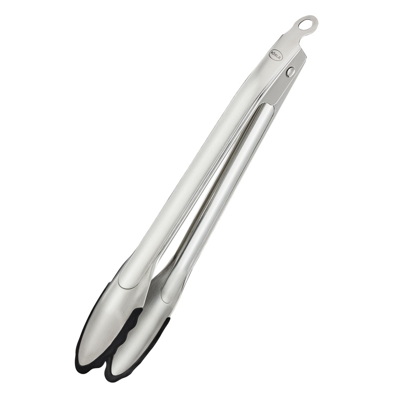 12" Locking Tongs w/ Silicone Tips