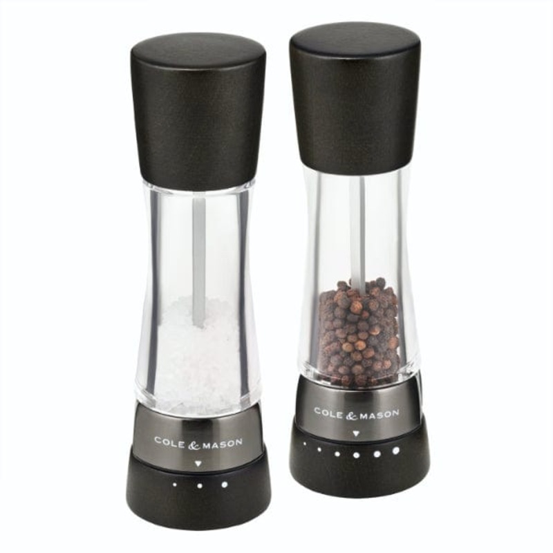 Cole & Mason Derwent Black Wood Salt & Pepper Mill Set