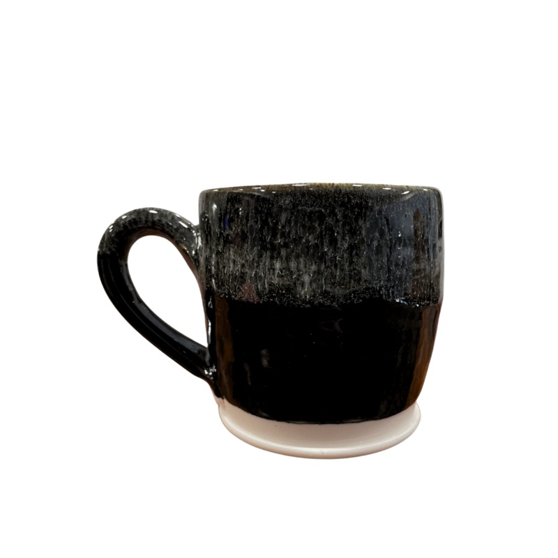 Gradient Black Glazed Mug