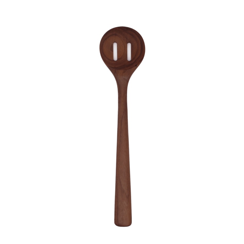 12 Walnut Wood Slotted Spoon