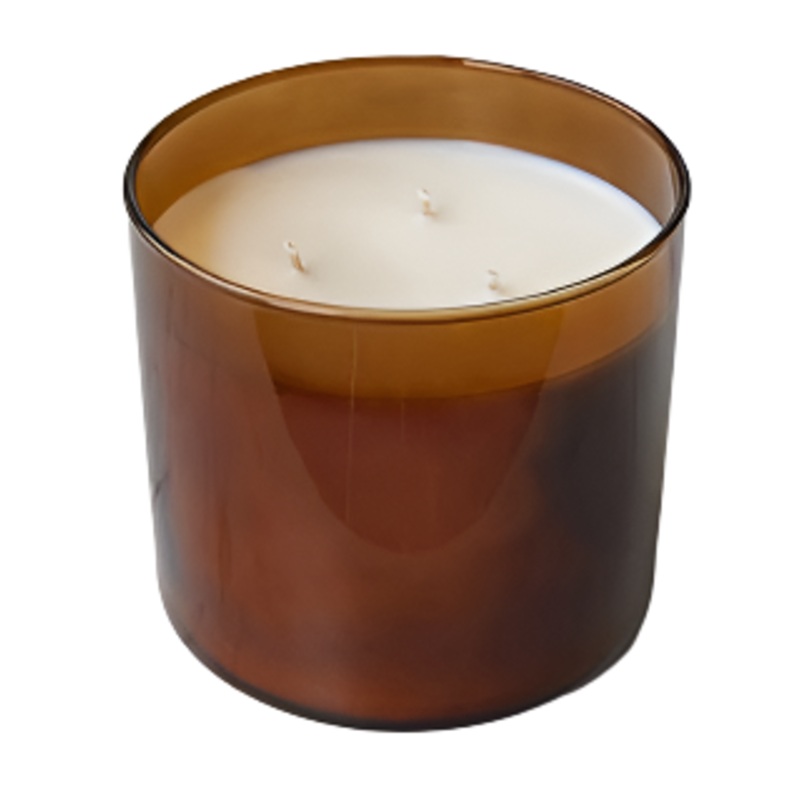 3-Wick Tumbler Jar With Black Lid, 19 oz