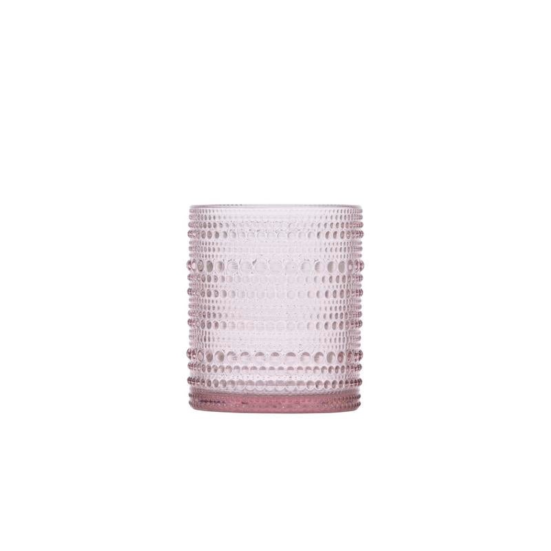 Jupiter Pink DOF Glassware, 6/pack