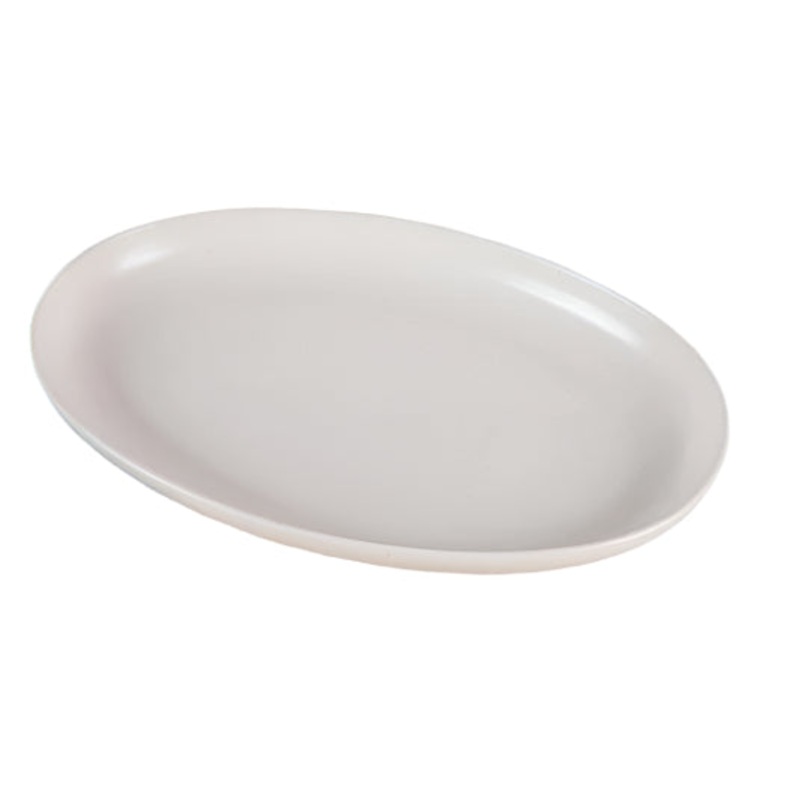 Pacifica Large Oval Platter, Vanilla