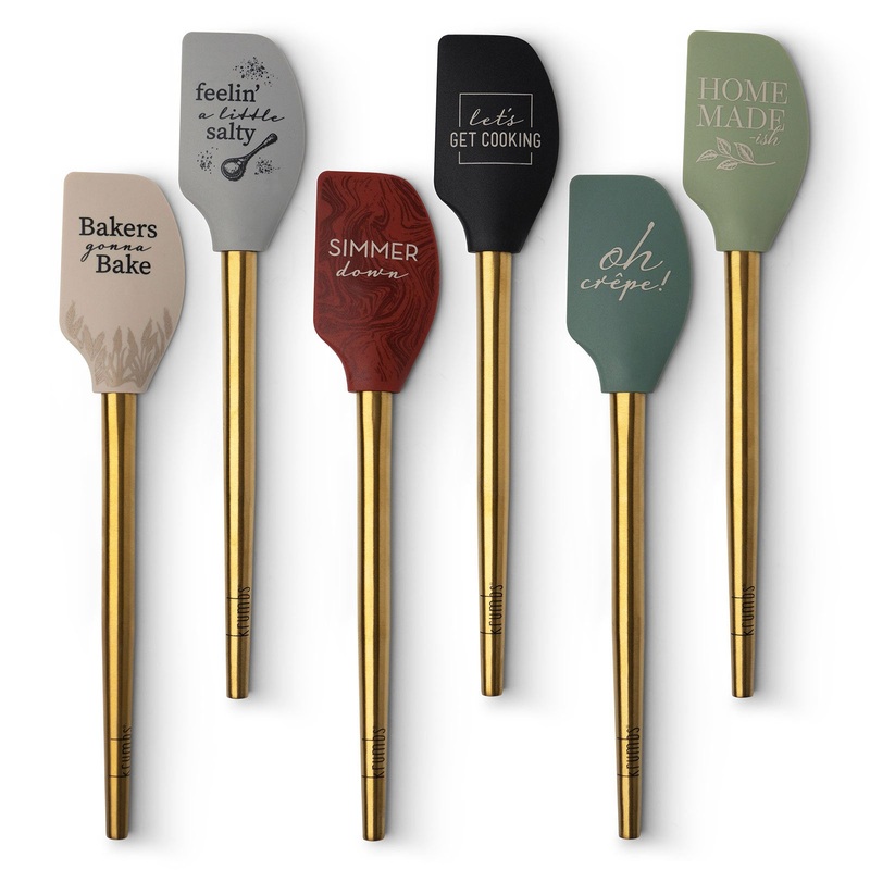 Silicone Spatula w/ Gold Handle
