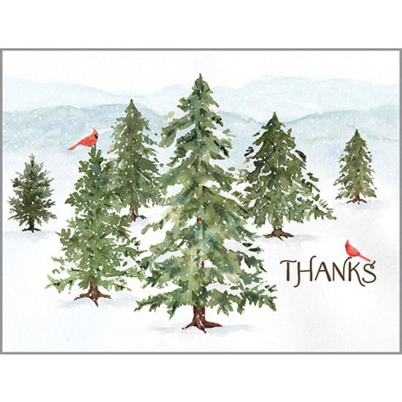 Thank you card - Winter Forest