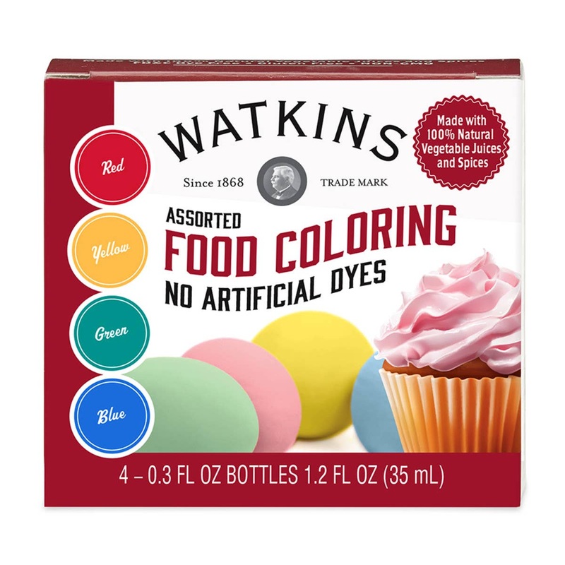 Assorted Food Coloring Pkg/4