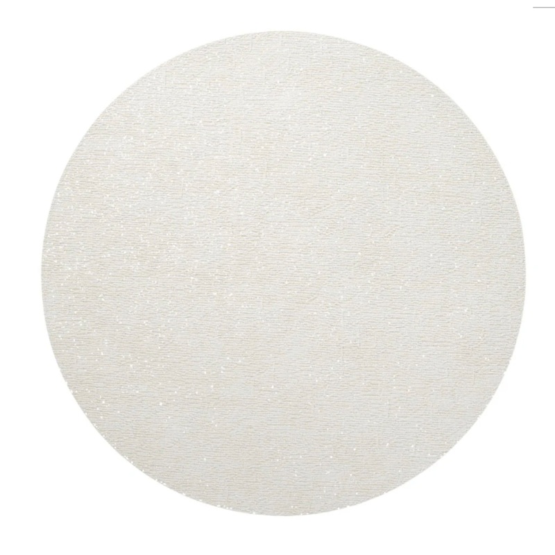 Gem Ivory Round Mats, Set/4