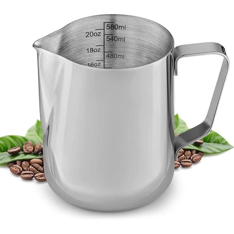 Stainless Steel Frothing Pitcher, 20oz
