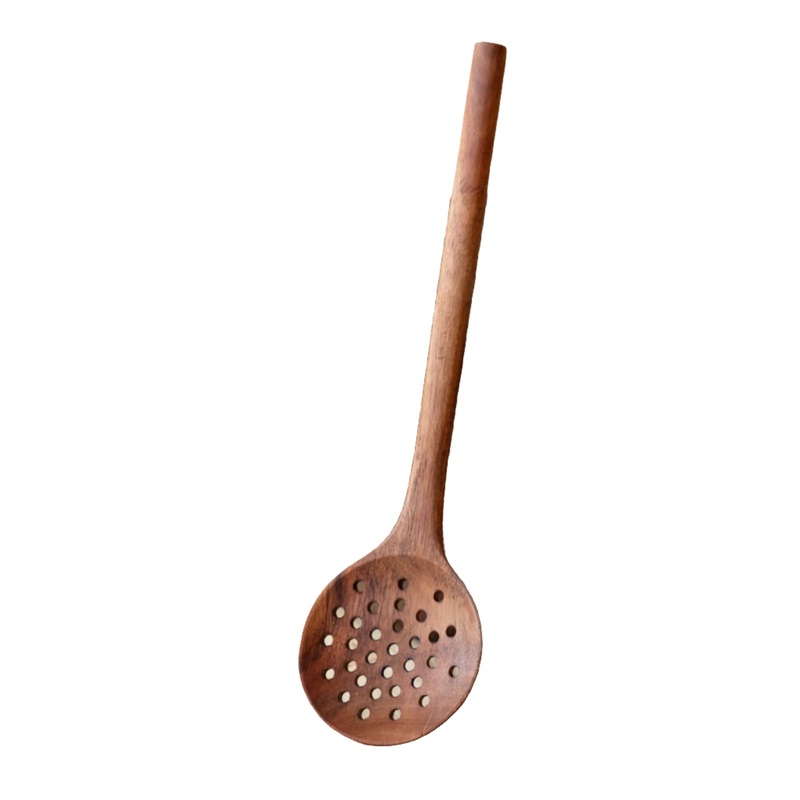 Wooden Straining Spoon