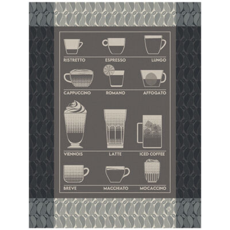 Barista Tea Towel Black